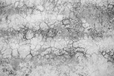 Eski Beton Duvar Siyah beyaz renkte, beton duvar, kırık duvar, arkaplan dokusu