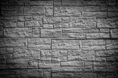 Eski beton duvar Siyah ve beyaz renkte, beton duvar, kırık duvar, arka plan dokusu, çatlak duvar, vignette