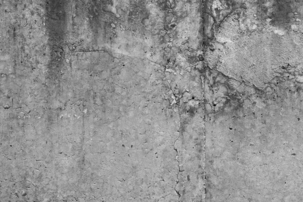 Eski Beton Duvar Siyah Beyaz Renkte Beton Duvar Kırık Duvar — Stok fotoğraf