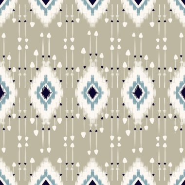 Afrika desenli desenli nakış ve Tayland örgülü nakış. Geometrik etnik doğulu dikişsiz desen geleneksel. ,