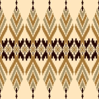 Klasik Afrika desenli desenli desenli nakış ve Tayland örgü nakışı. Geometrik etnik doğulu dikişsiz geleneksel desen. ,