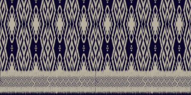 Geometrik etnik kalıplar. Saree, Patola, Sari, Dupatta, Vyshyvanka, Rushnyk, Dupatta, Giyim, kumaş, batik, örgü, nakış, Ikkat, Pixel desenli. Geleneksel Görev. Tayland deseni.