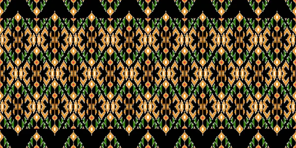 Gyönyörű Színes Thai Kötött Hímzés Geometriai Etnikai Keleti Minta Hagyományos — Stock Fotó