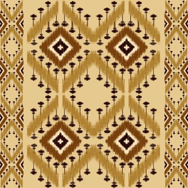 アフリカのイカットペイズリー刺繍とミックスタイのニット刺繍 幾何学的な民族東洋のシームレスなパターン伝統 — ストック写真