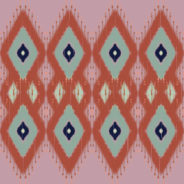 カラフルなアフリカのイカットペイズリー刺繍とミックスタイのニット刺繍 幾何学的な民族東洋のシームレスなパターン伝統 — ストック写真