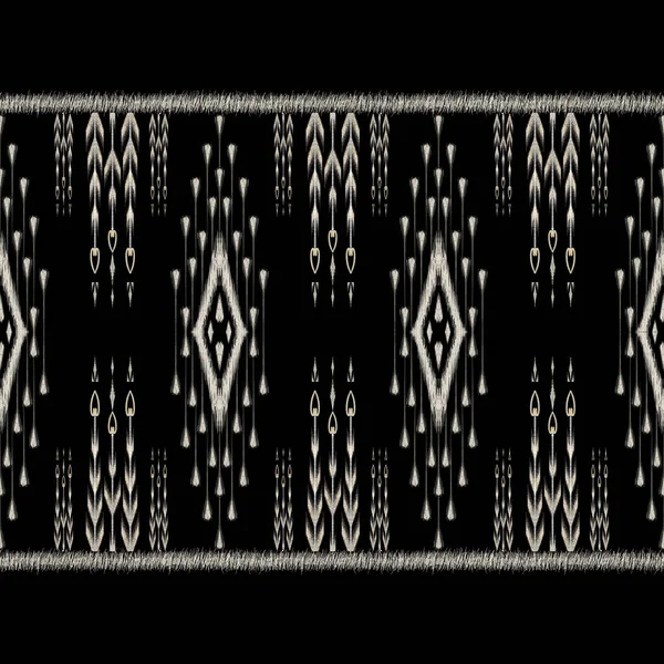 Классическая Африканская Вышивка Иката Смесь Тайской Трикотажной Вышивки — стоковое фото