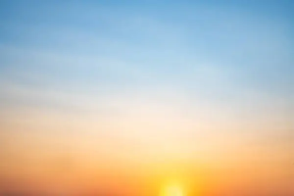 Gyönyörű Luxus Puha Gradiens Narancs Arany Felhők Napfény Kék Tökéletes Stock Fotó