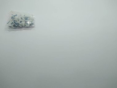 wall cable nails in plastic packaging