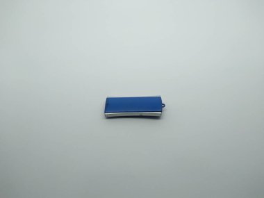 flash memory which is blue in the shape of a square