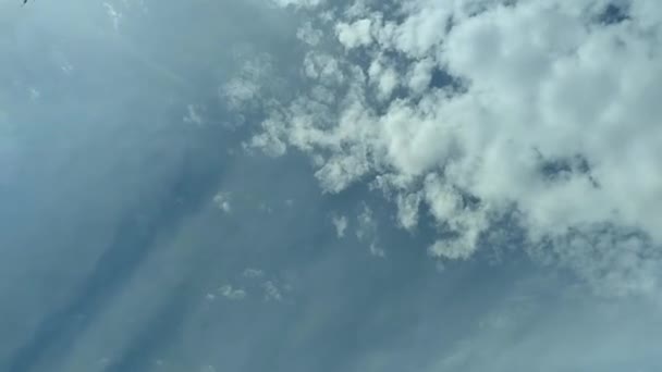 Una Raccolta Nuvole Movimento Cielo Azzurro — Video Stock