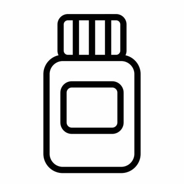 Yazıcı için mürekkep şişesi simgesi çizimi