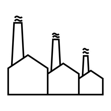 Sanayi fabrikası vektör illüstrasyonu