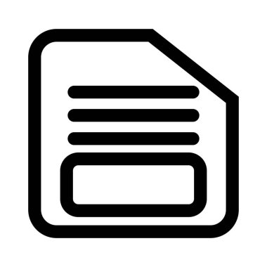 Belge depolama simge vektör çizim