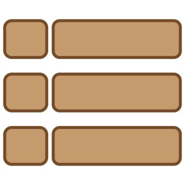 kahverengi soyut sınır adı vektör çizimi