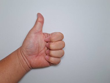 Surabaya-29 Kasım 2023: Kırmızı aslan paketi reklamı yeşil akordeon kapısının önüne kondu. Aslan Paketi, Aslan Grubu 'nun bir parçası olan bir keşif ve lojistik servisidir..