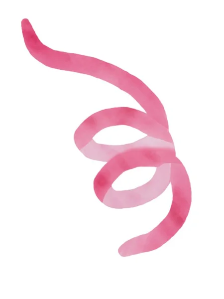 Акварельна Ілюстрація Рожевої Вечірки Конфетті Ідея Колажу Набору Деталей Тла — стокове фото