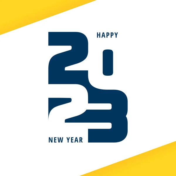Moderní Typografie Šťastný Nový Rok 2023 — Stockový vektor