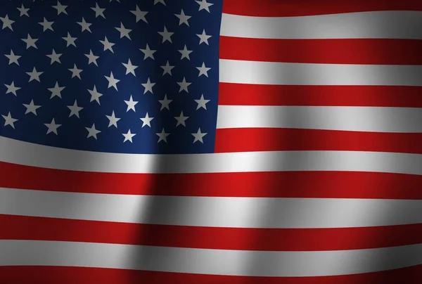 Verenigde Staten Vlag Achtergrond Vector Amerika — Stockvector