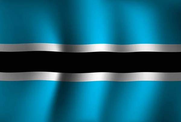 Botswana Drapeau Arrière Plan Agitant Fond Écran Bannière Journée Nationale — Image vectorielle