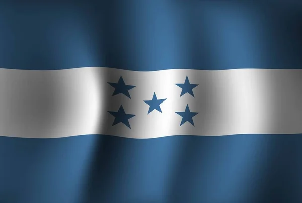 Гондурас Флаг Фон Фон Waving Национальный День Независимости Обои Рабочего — стоковый вектор
