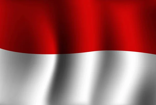 Flaga Indonezja Kontekst Wektora Flagi Czerwone Białe — Wektor stockowy