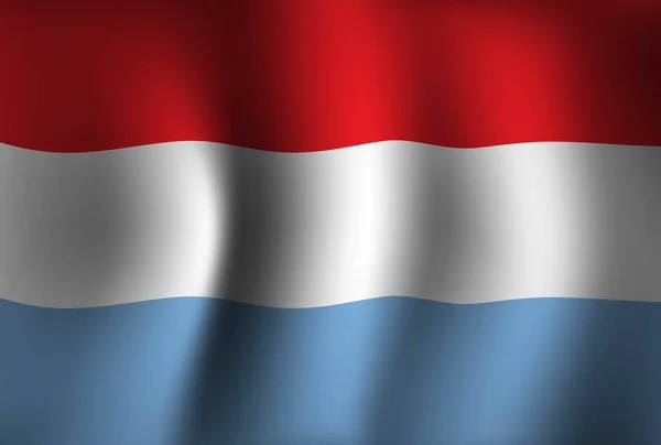 Bendera Luksemburg Gelombang Latar Belakang Wallpaper Banner Hari Kemerdekaan Nasional - Stok Vektor