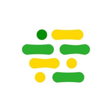 Soyut Yarım Tonlama Çemberi ve Oval Modern Logo. Şekil Süsleme Tasarımı