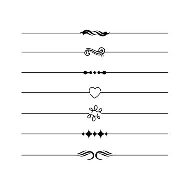 Süslü Süslü Dekoratif Satır Koleksiyonu Seti