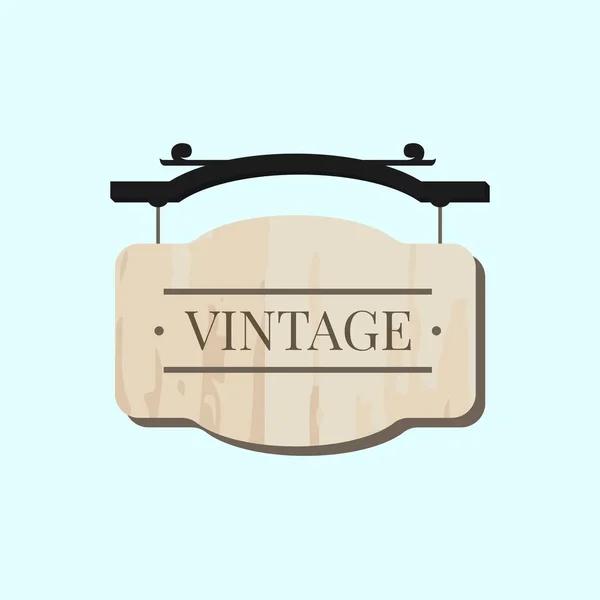 Sinalização Livre Madeira Vintage Modelo Placa Sinalização Livre Textura Madeira — Vetor de Stock
