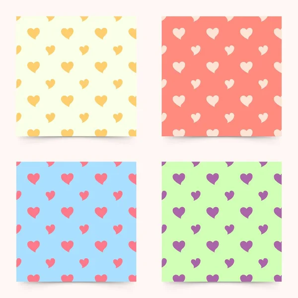 Projeto Cartão Saudação Valentine Fundo Ícone Cardíaco Forma Amor Colorido — Vetor de Stock