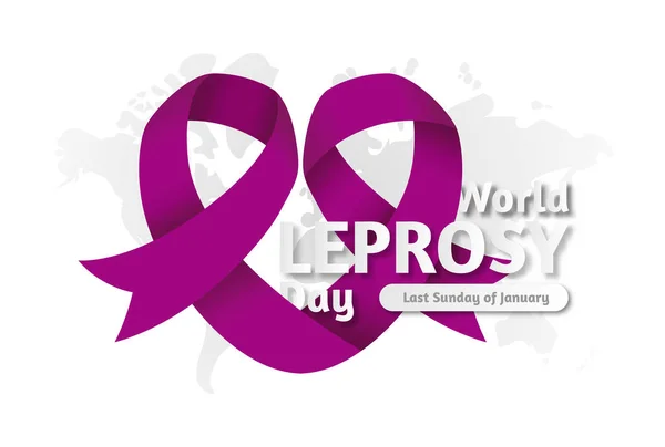 Símbolo Ilustração Vetor Dia Mundial Lepra Healthcare Leprosy Design Conceito —  Vetores de Stock
