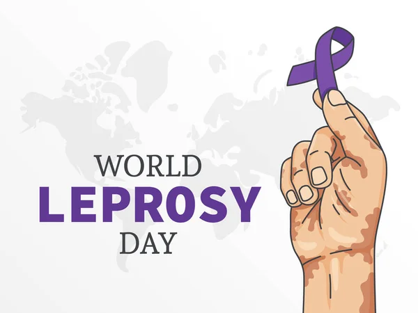 Símbolo Ilustração Vetor Dia Mundial Lepra Healthcare Leprosy Design Conceito —  Vetores de Stock