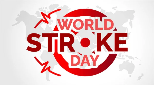 World Stroke Day Banner Konceptet — Stock vektor