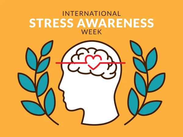 Διεθνής Εβδομάδα Ευαισθητοποίησης Για Άγχος — Διανυσματικό Αρχείο