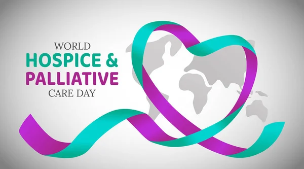 World Hospice Palliative Care Day Concept — Stock Vector