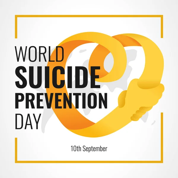 Konzept Zum Welttag Der Suizidprävention — Stockvektor