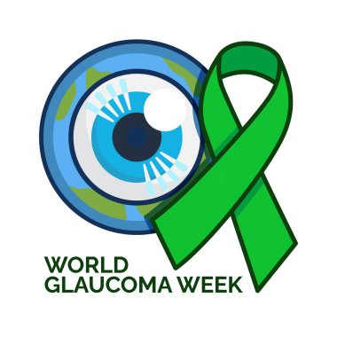 World Glaucoma Week Design Concept, Sight and blindness awareness Day