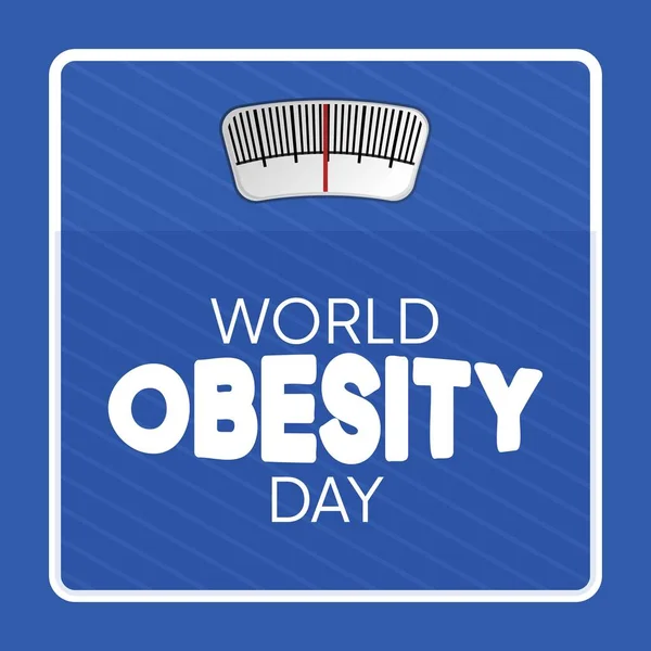 World Obesity Day Illustration Design Obesity Celebration Awareness Concept — Vector de stock