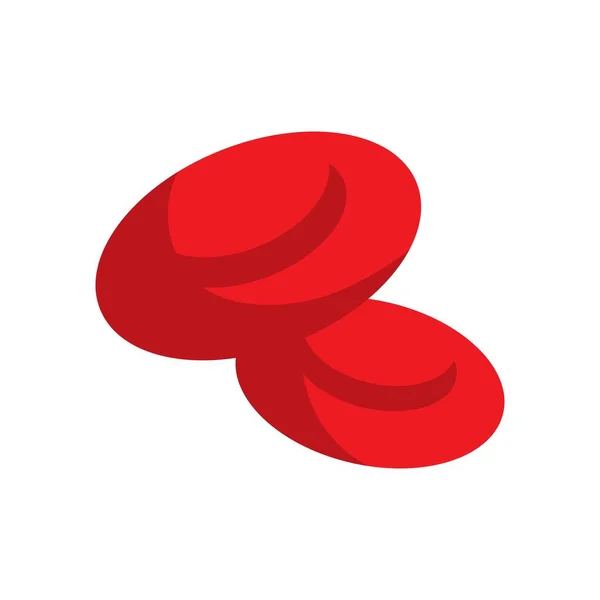Red Blood Cell Symbol Design — Vector de stock