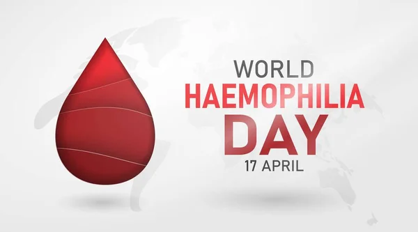 Koncepce Světového Dne Hemofilie Zvýšení Povědomí Onemocnění Krve Von Willebrandově — Stockový vektor