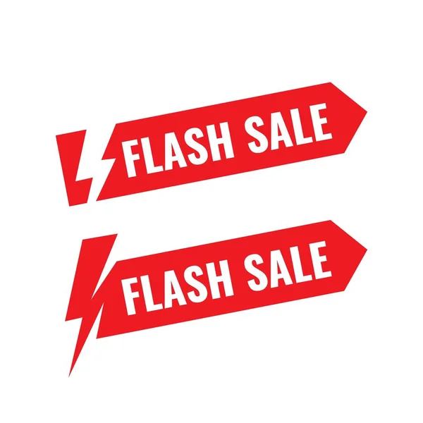 Flash Sale Tag Vector Discount Illustration — Stock Vector