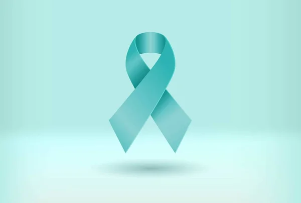 Τηλ Ribbon Για Ευαισθητοποίηση Σχετικά Τον Καρκίνο Των Ωοθηκών Βιασμό — Διανυσματικό Αρχείο