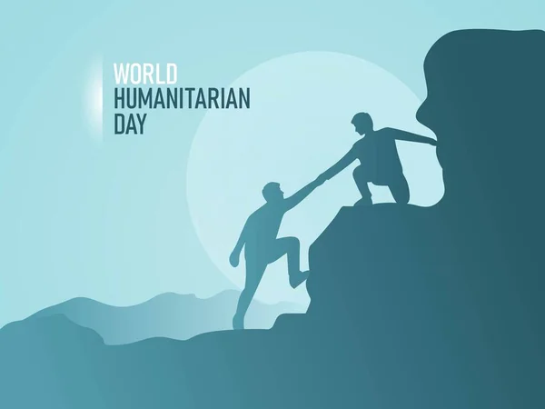 Σχεδιασμός Έννοιας Παγκόσμιας Ανθρωπιστικής Ημέρας — Διανυσματικό Αρχείο