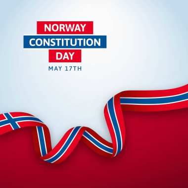 Norveç Anayasası Günü Şablon Tasarımı İllüstrasyonunuz kutlu olsun