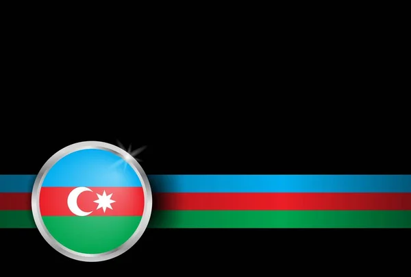 Aserbajdsjansk Bakgrunn Med Unikt Aserbajdsjansk Flagg Illustrasjon Fra Uavhengighetsdagen Aserbajdsjan – stockvektor