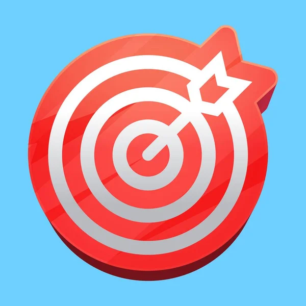Bullseye Illustration Game Development Graphic Design Poster Art — Stock Vector