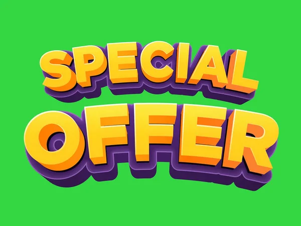 Special Offer Text Effect Title — Stock Photo, Image