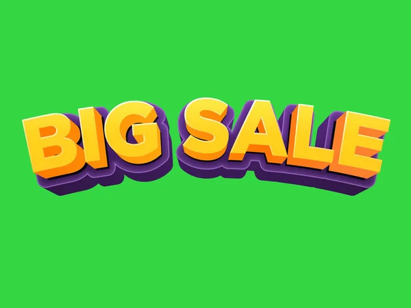 Big Sale Text Effect Title — Stock Photo, Image