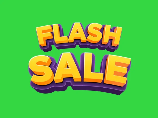 Flash Sale Text Effect Title — Stockfoto
