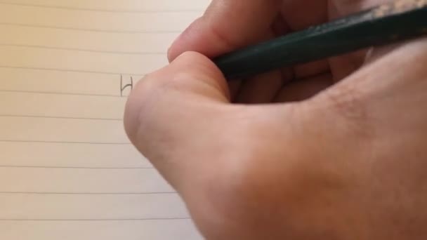 Tulisan Tangan Selamat Tahun Baru 2024 Notebook — Stok Video